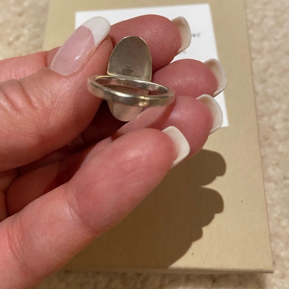 Brand new turquoise and sterling ring. Handmade one of a kind - Picture 3 of 3